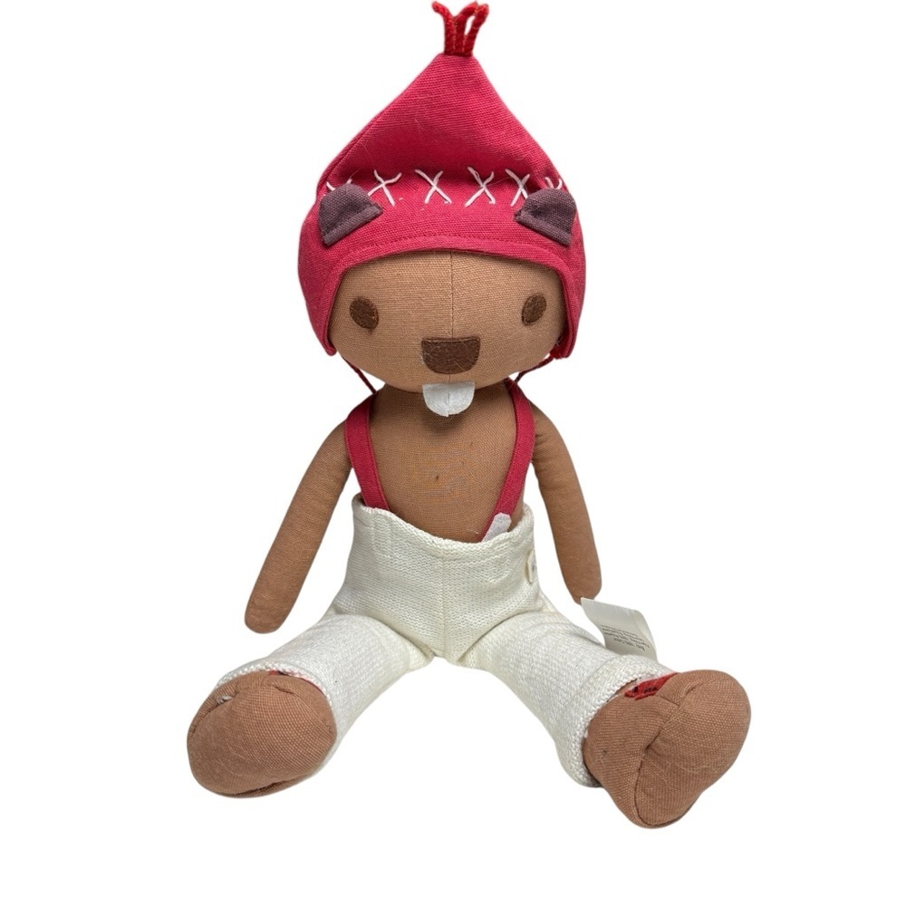 Hallmark Babies Beaver Plush Animal Toy Beaver Plush Stuffed 21” Trousers & Hat